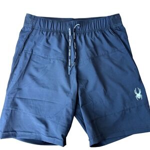 Spyder Active Mens Black Performance Athletic Training Shorts SPM506A Small NWT